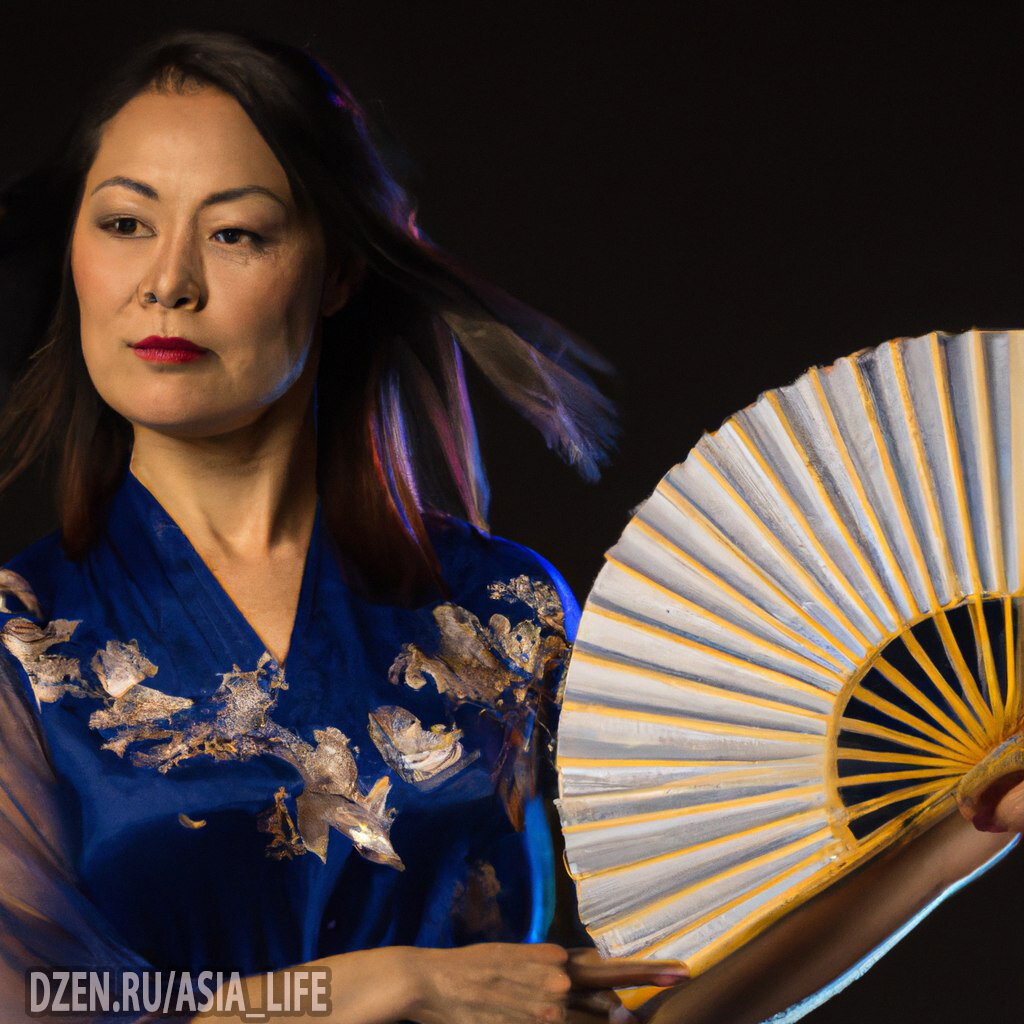 Китаянка в классическом наряде - фото создано с помощью нейросети