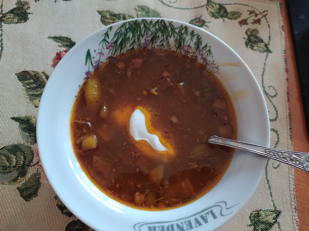 Суп «Харчо» с перловкой