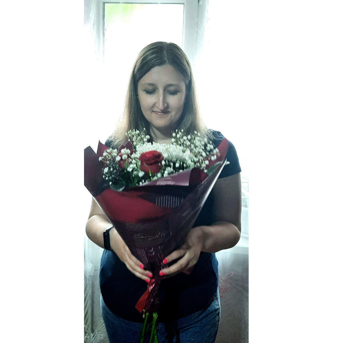 Смотрю на них как будто мне подарили:) Очень понравился букет.