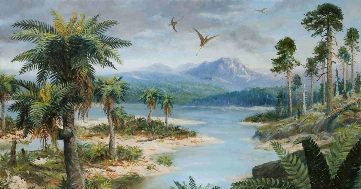 Одна из старых палеореконструкций (Из открытых источников)