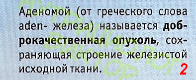 АДЕНОМА ПРЕДСТАТЕЛЬНОЙ ЖЕЛЕЗЫ АДЕНОМОЙ НАЗЫВАЕТСЯ ДОБРОКАЧЕСТВЕННАЯ ОПУХОЛЬ, СОХРАНЯЮЩАЯ СТРОЕНИЕ ЖЕЛЕЗИСТОЙ ИСХОДНОЙ ТКАНИ
