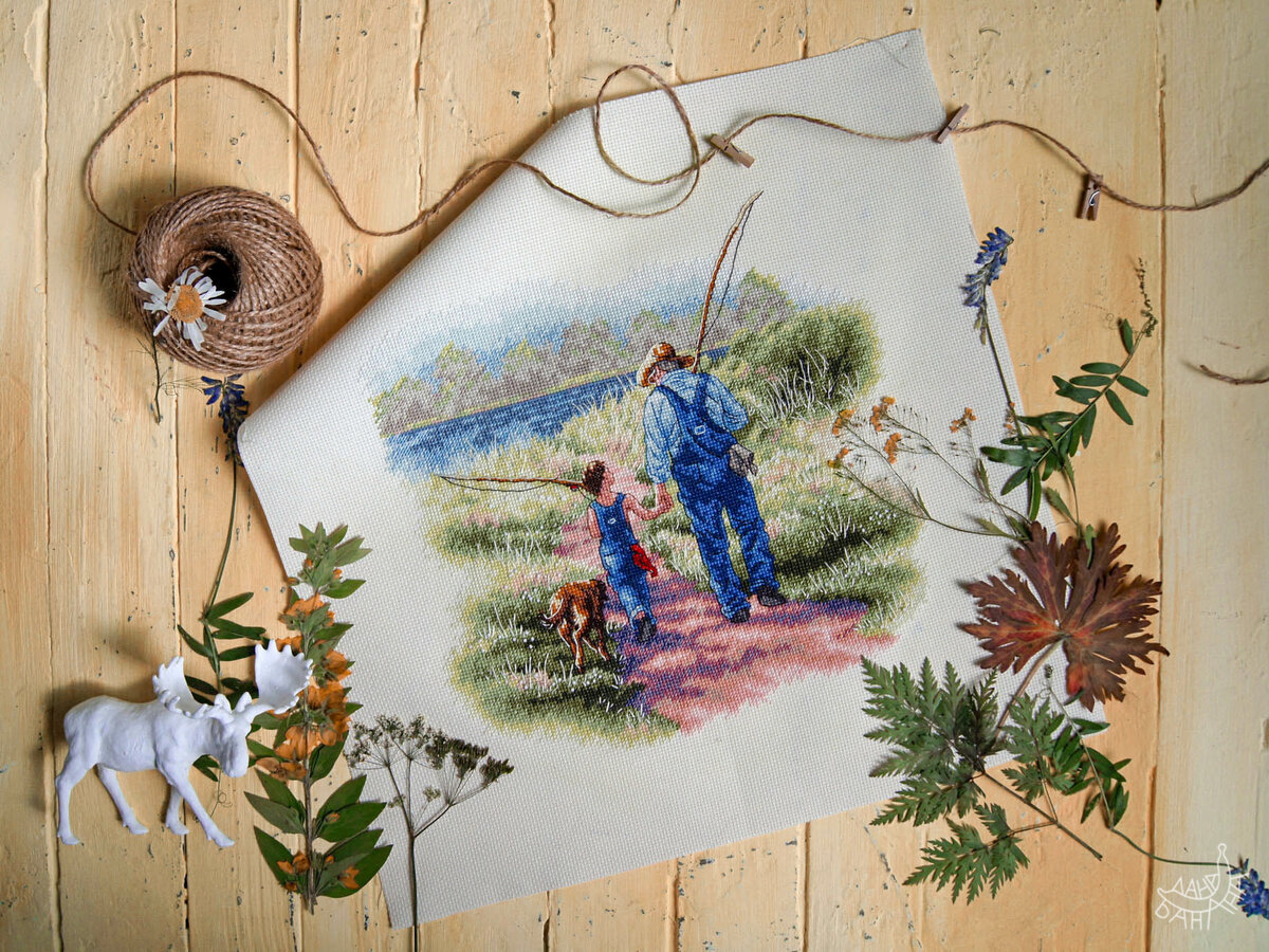 Клубок, сухостой, прищепки — незаменимый набор фотографирующей вышивальщицы