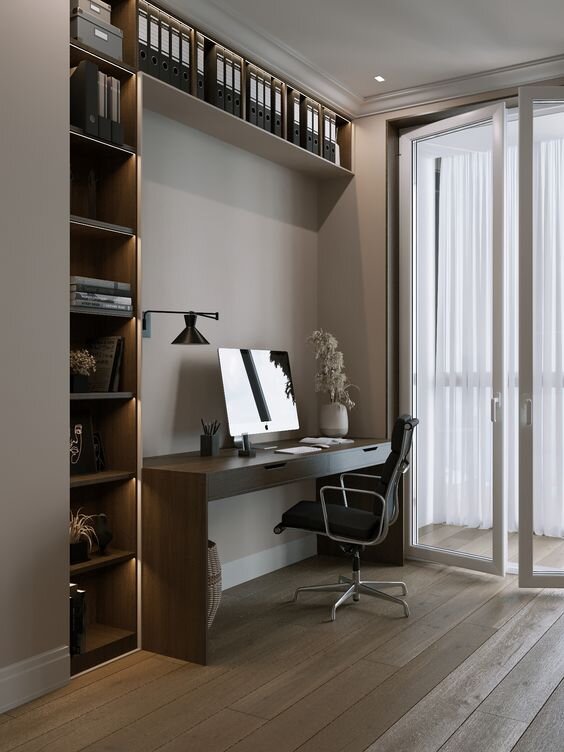 Дизайн кабинета в частном доме: оформление в разных стилях и обустройство