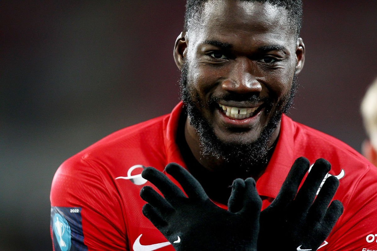 Форвард московского футбольного клуба "Спартак" Шамар Николсон. Фото из интернета.