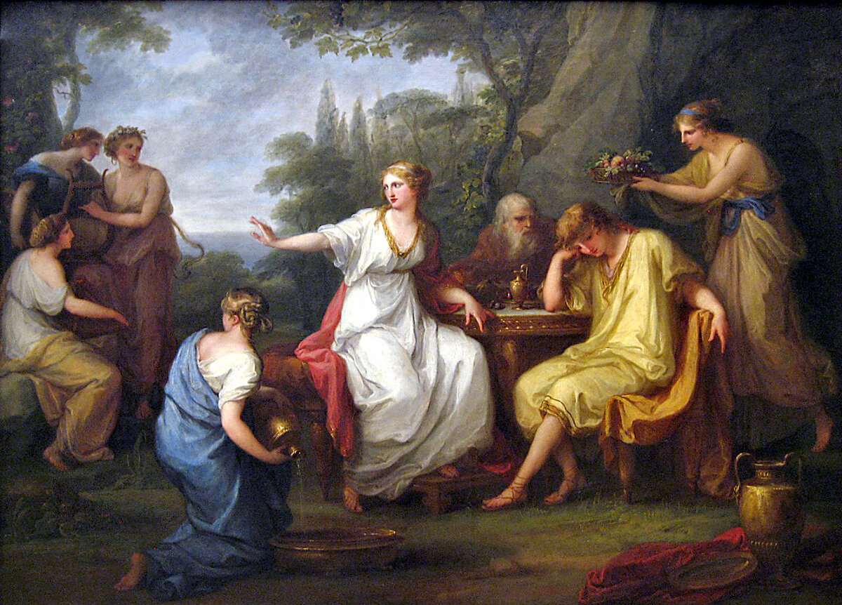 "Печаль Телемаха" Анжелика Кауфман, 1783 год, музей Метрополитен