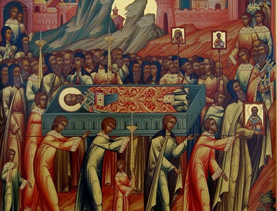 Перенесение мощей святителя и чудотворца Николая, архиепископа Мирликийского из Мир Ликийских в Бари. Источник: Яндекс. Картинки