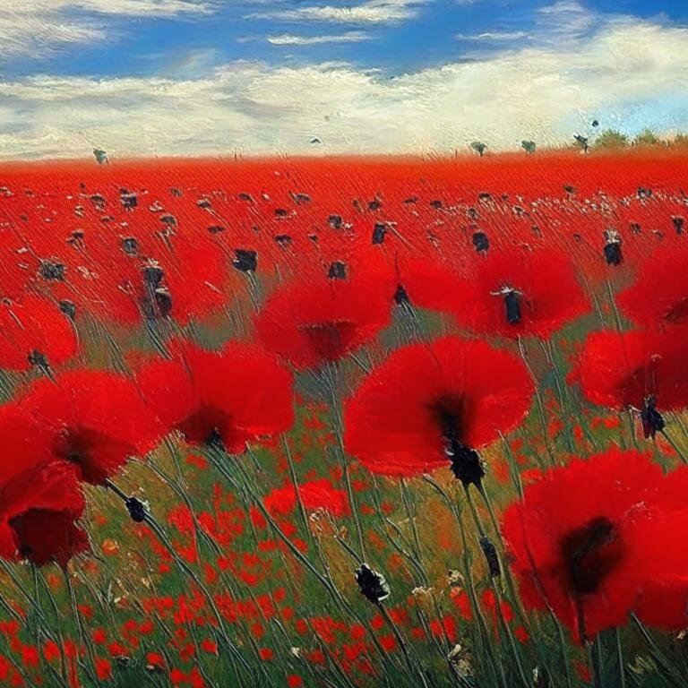 Нейросеть подобрала такое маковое поле