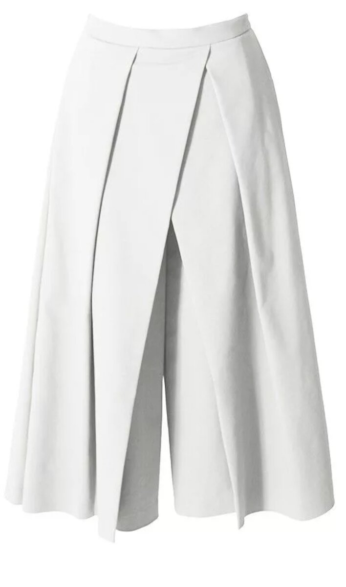 юбка брюки белые