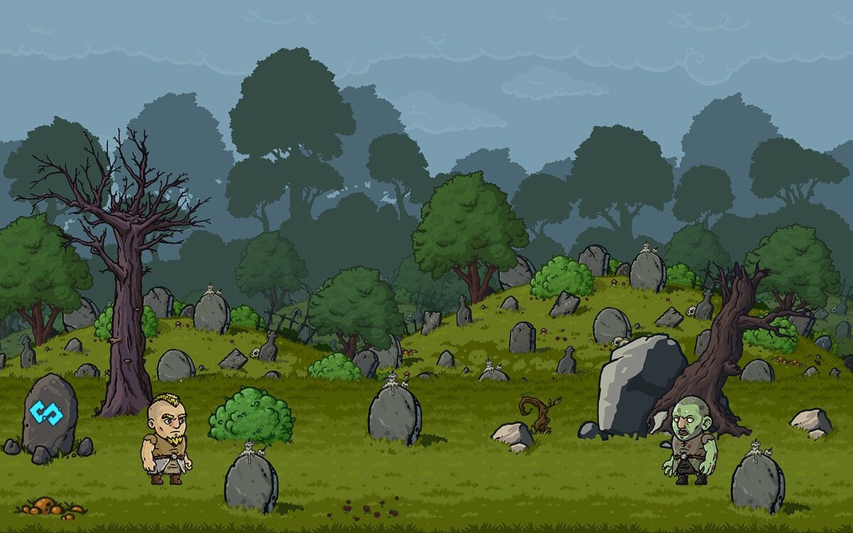 Скриншот одной из моих так и не законченных игр