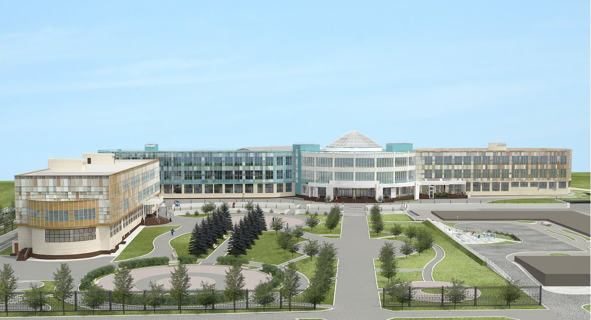 Гимназия № 3, проект. © АО "Сахалин - инжиниринг"