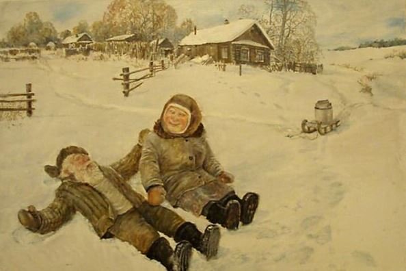 Баранов Леонид Павлович (род. в 1955 году). Из цикла "Жили-были дед да баба".