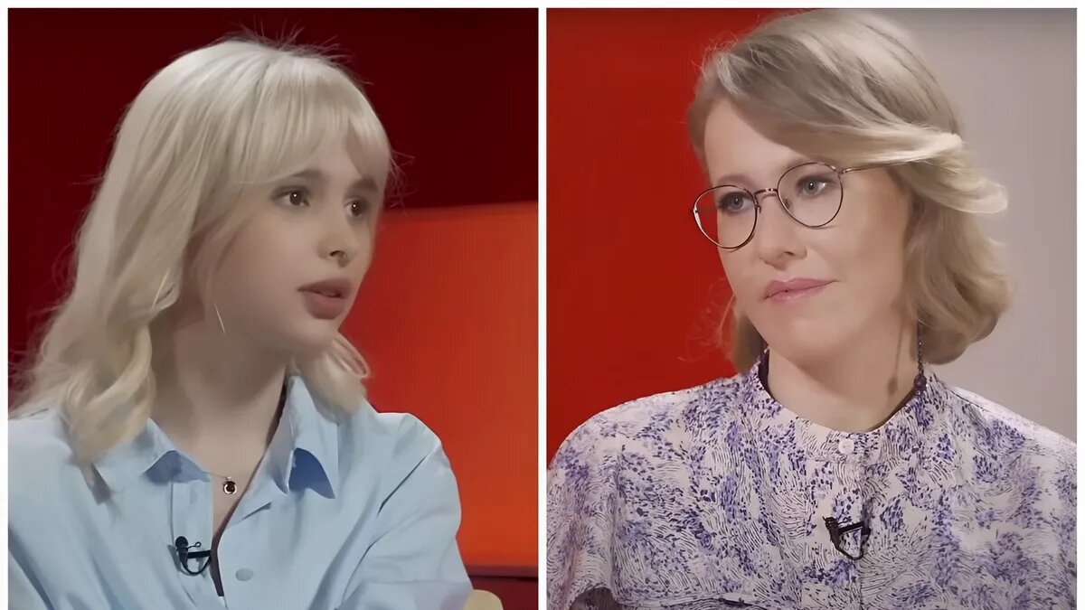 Божена Качан и Ксения Собчак. Фото: кадр из видео