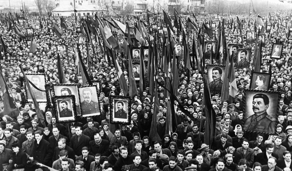 Митинг памяти Иосифа Виссарионовича в Бухаресте, 1953 год