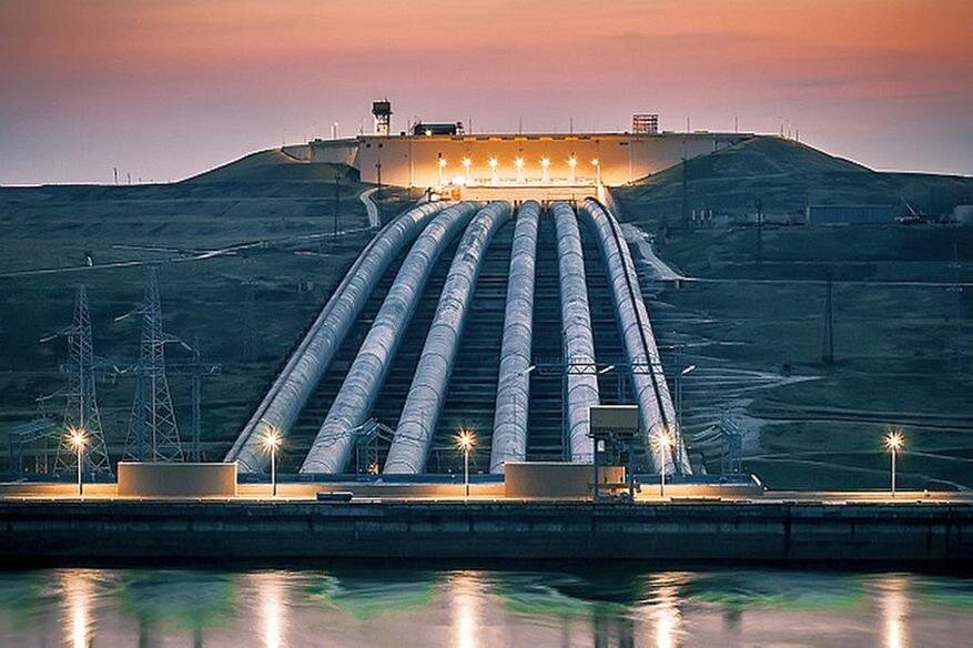 Загорская ГАЭС на р. Кунье в Московской области (Русгидро).