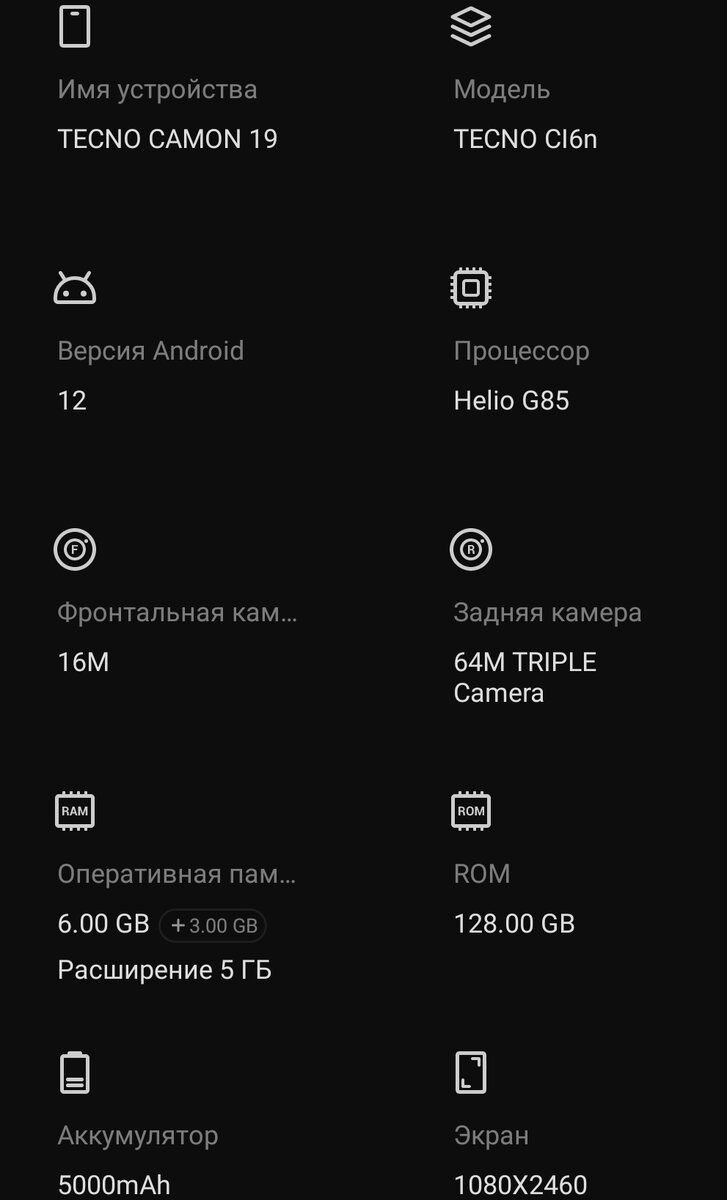 Характеристики