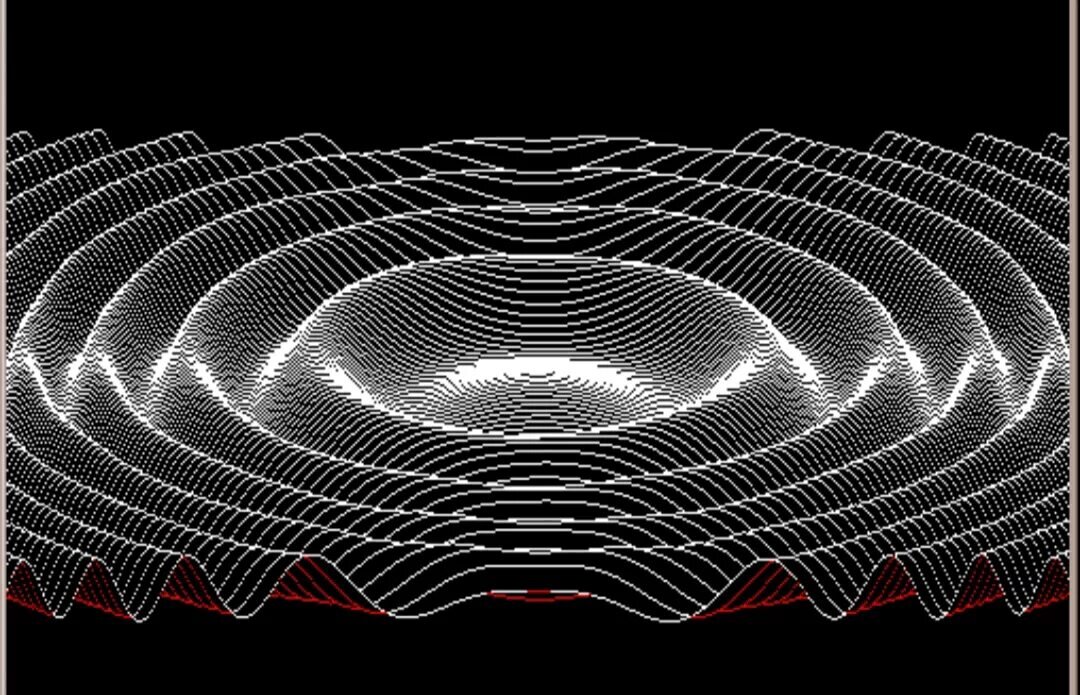 Визуализация звуковых волн. Звуковая волна в пространстве. Распространение волн в воде. Вибрационные волны. Поверхность стационарная