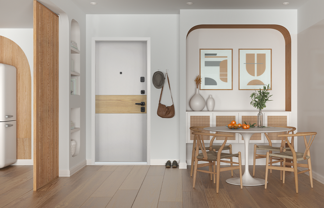 Дизайн кухонь совмещенных с коридором (60 фото)