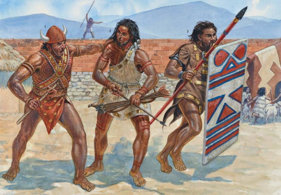 Внешний вид и оружие представителей кикладской культуры. Современная реконструкция.