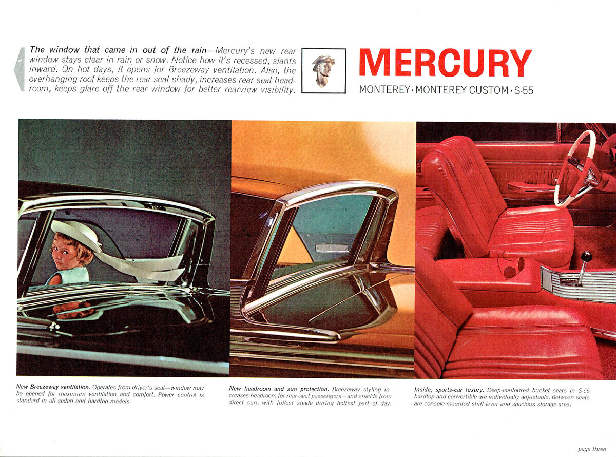 Mercury Monterey Breezeway 1963 - Сквозняк | Интересные автомобили | Дзен