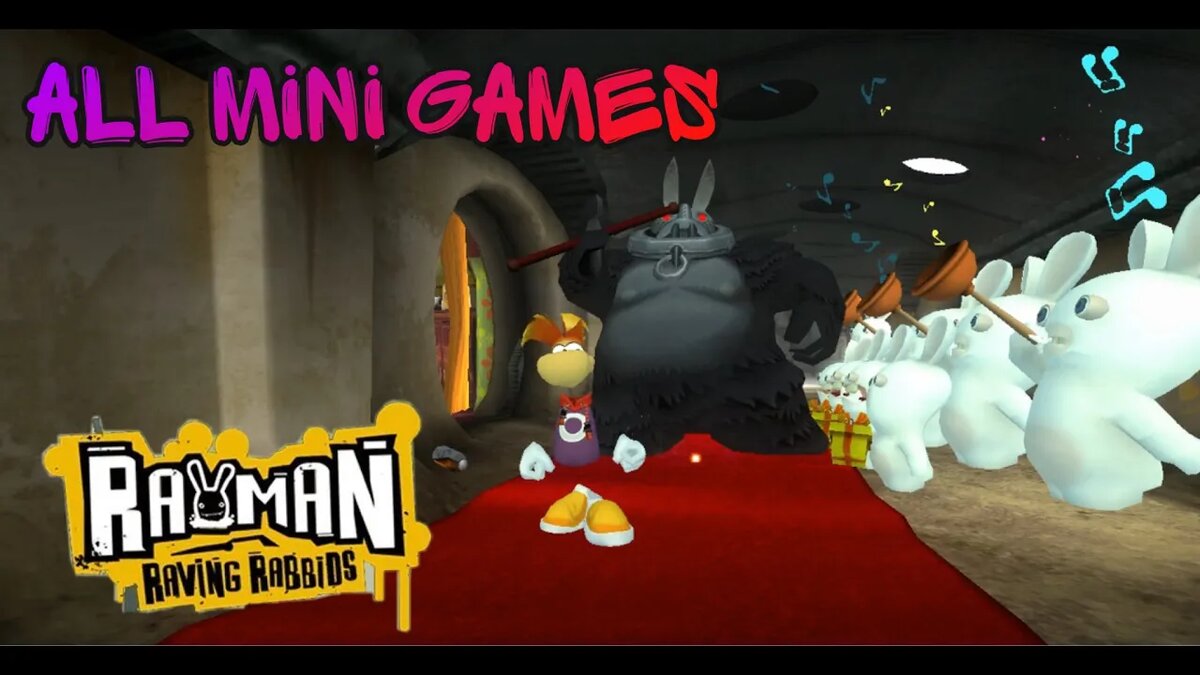 Rayman Raving Rabbids All Minigames