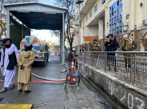 Место самоподрыва смертника возле МИД в Кабуле. Фото с сайта TOLOnews