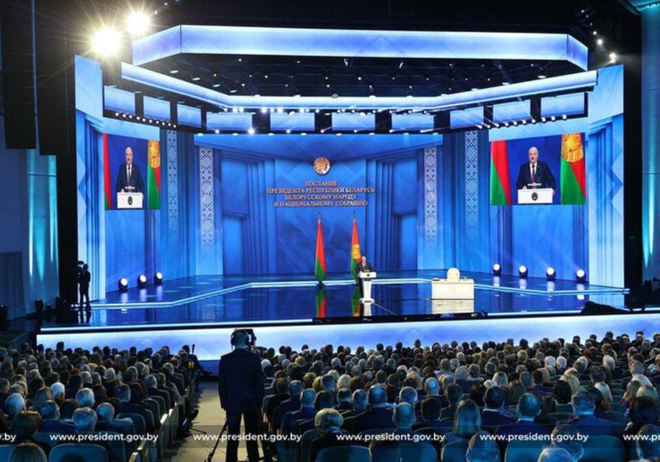     Послание народу и парламенту. Фото: president.gov.by