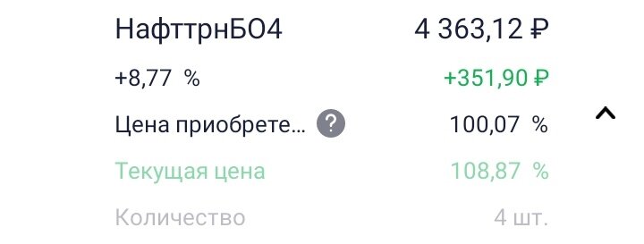 НафттранБО4 в публичном портфеле. Дата: 01.04.2023