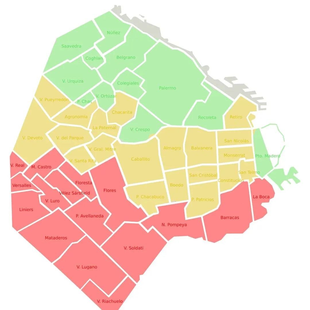 Зоны Буэнос-Айреса