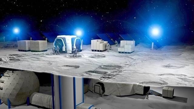      Модель лунной базы. Картинка с сайта: shutterstock.com
