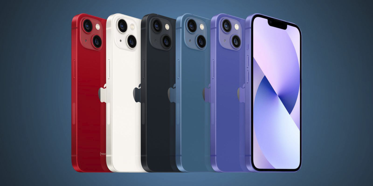 Цветовая палитра модели iPhone 14