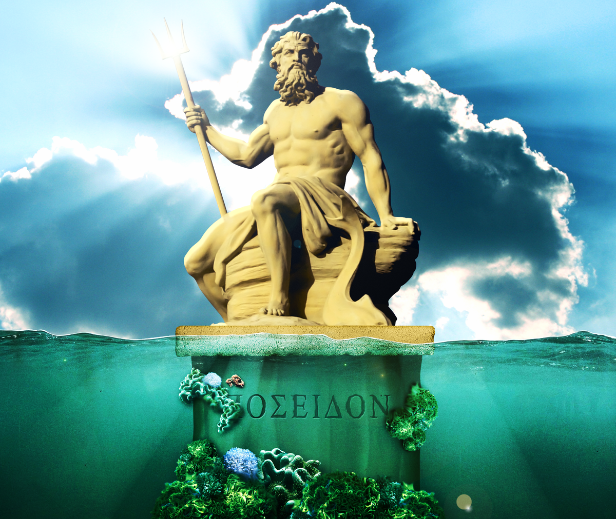 Древний бог нептун. Статуя Нептун Посейдон. Посейдон древняя Греция. Бог Греции Посейдон. Посейдон Бог морей.