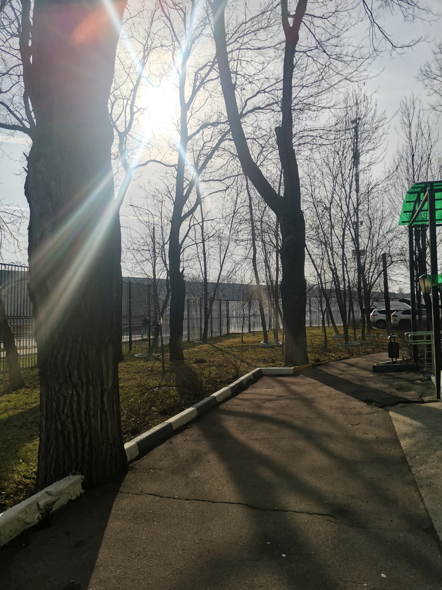 Это я вышел с работы. Какая красота! 