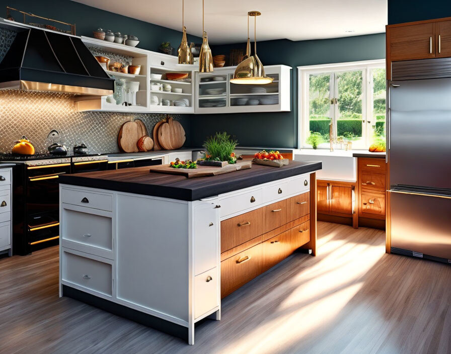 Дизайн кухни в американском стиле