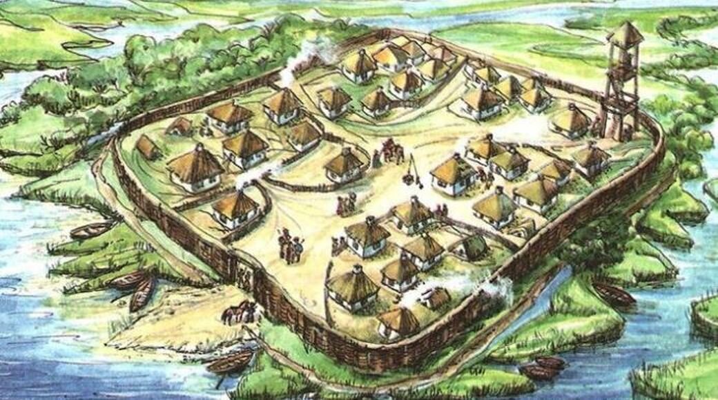 Казачье поселение XVI - XVII вв.