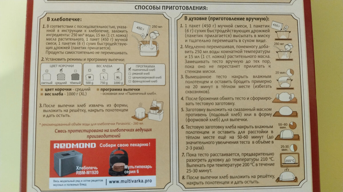 Оборотная сторона упаковки