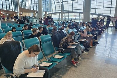    «Тотальный диктант ─ 2023» в аэропорту Домодедово ©