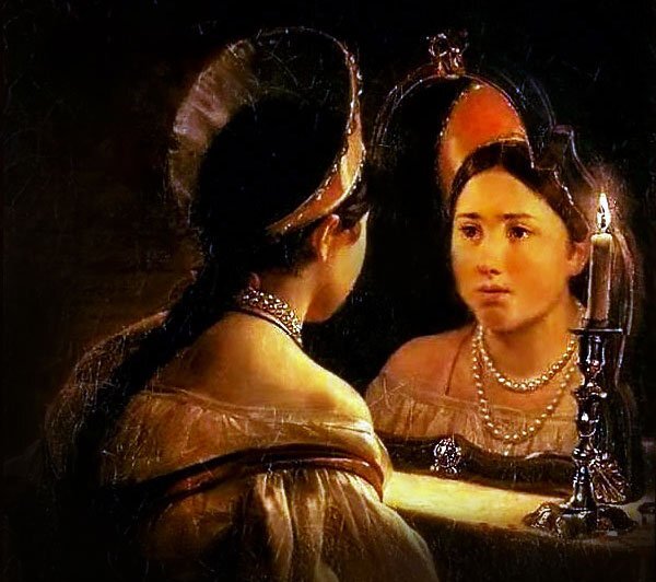 Картина Брюллова, на сюжет баллады Жуковского "Светлана"