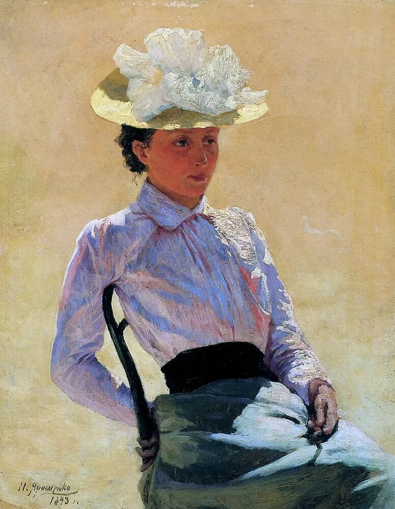 Н.А.Ярошенко. Портрет неизвестной. 1893
