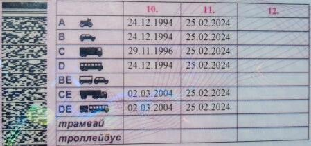 В 2024 году ВУ необходимо менять (прошло 10 лет).