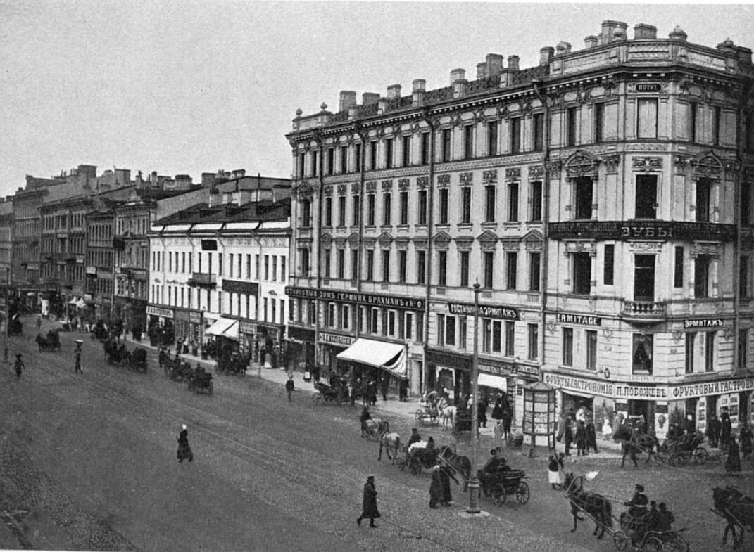 Петербургская фотолетопись невский просп 88 фото Старые фото Петербурга в цвете. Доступные гостиницы и меблированные комнаты - ис