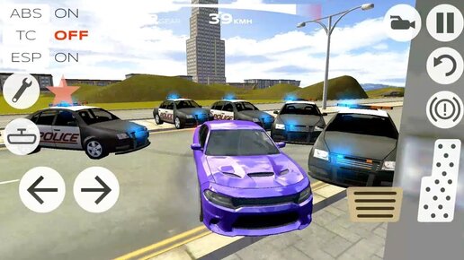 ГОНКИ ОТ ПОЛИЦИИ НА КРУТЫХ МАШИНАХ ИГРА НА ТЕЛЕФОНЫ АНДРОИД И IOS EXTREME CAR DRIVING RACING 3D