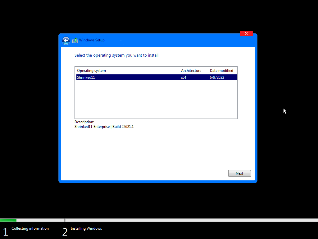 Одна редакция Shrinked11