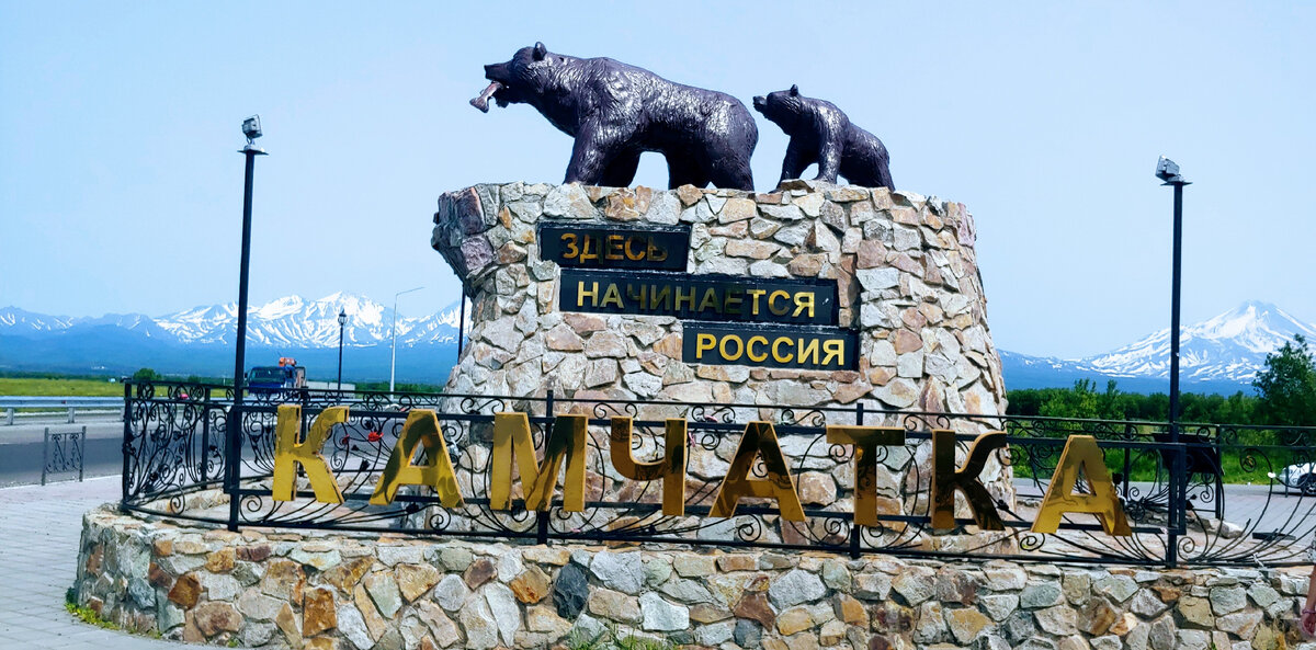 Знаменитые мишки недалеко от аэропорта Елизово