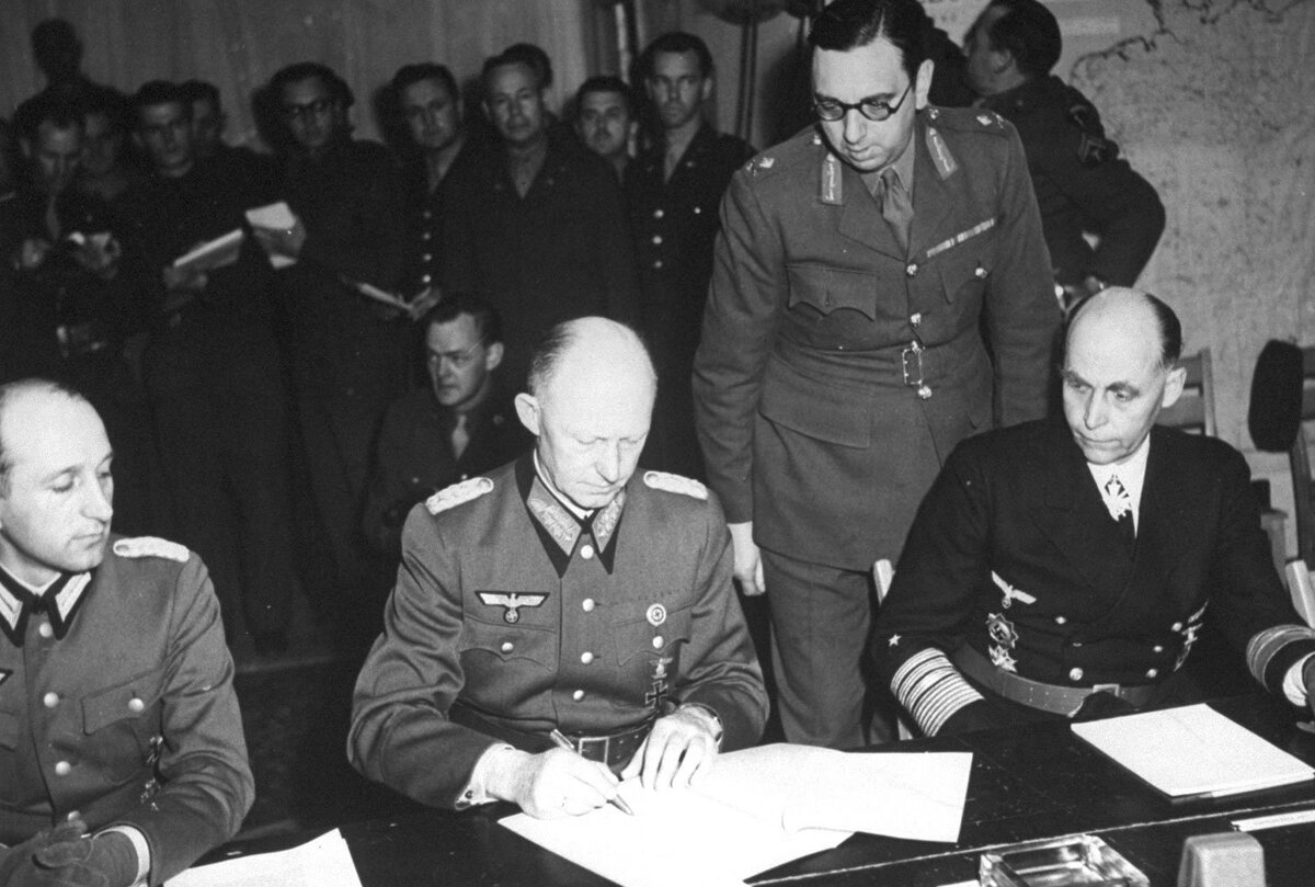 подписание капитуляции германии 1945