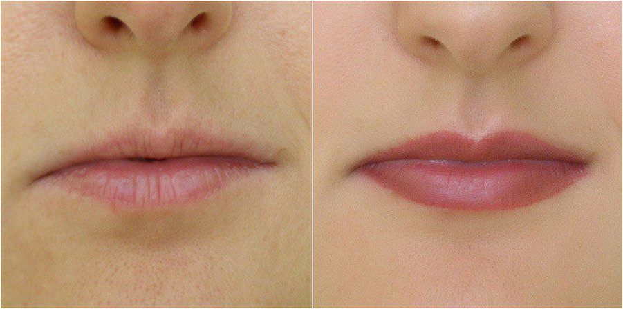 Контур губ до и после. Перманент на тонкие губы. Высветление контура в перманенте губ. Перманентный макияж губ. Перманентный макияж губ до и после.