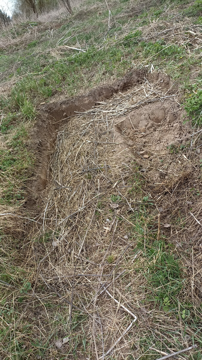 Снимаем часть дёрна в одном месте, тащим в другое...