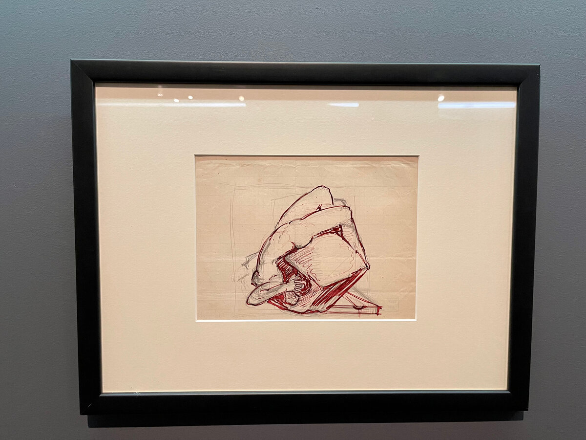 "Борьба за жизнь" 1930 Рисунок для одноименной скульптуры.