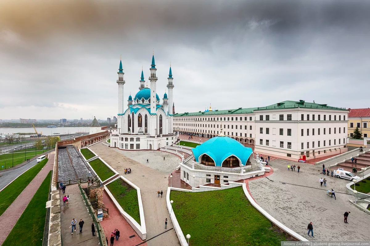 Мечеть кул-Шариф в Казани панорама