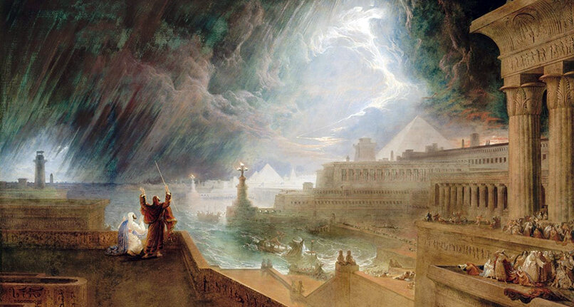 Джон Мартин. «Седьмая Чума Египта». 1823 год 