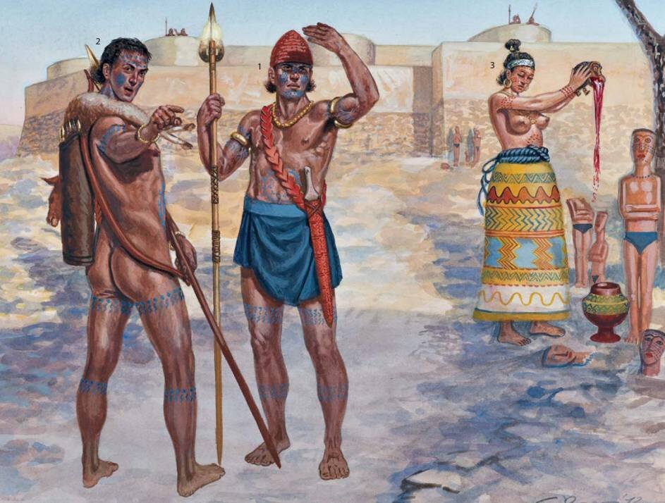 Кикладские воины по современным реконструкциям